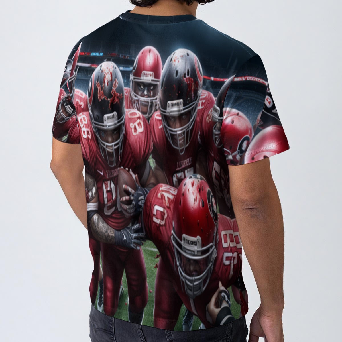 All-Over Print  T-Shirt  Cotton