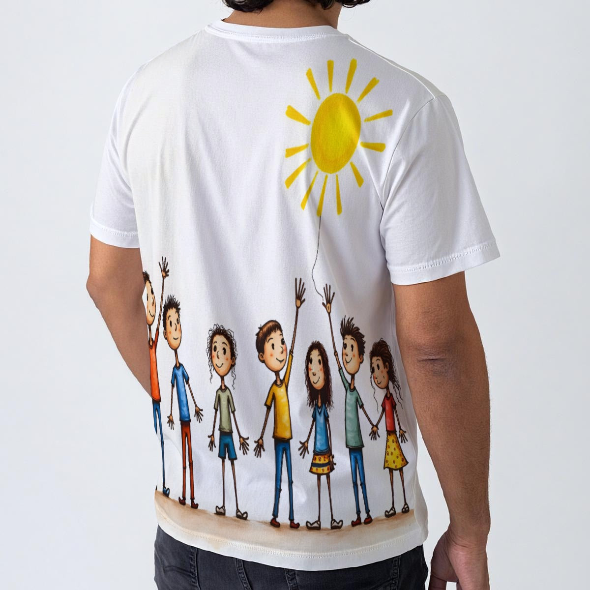 All-Over Print  T-Shirt  Cotton
